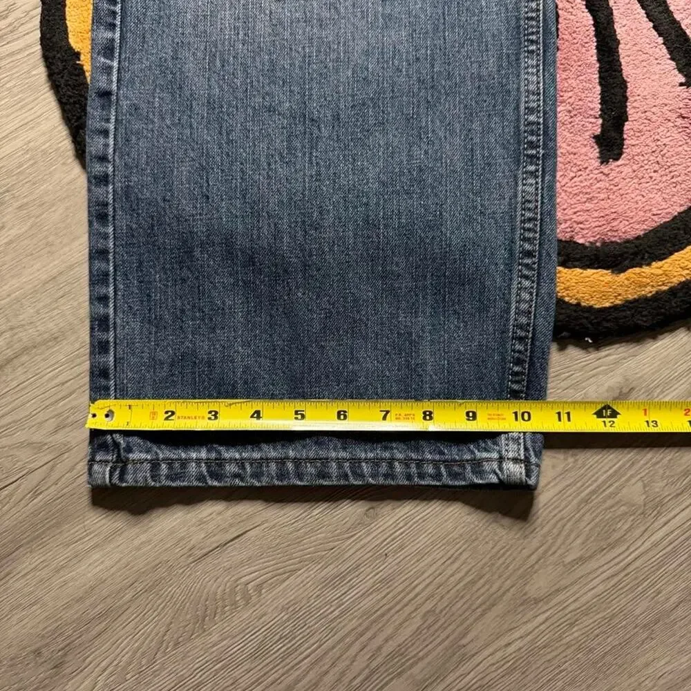 Vintage Y2K Levi’s 569 Loose Straight Distressed Denim Jeans Size 38x32 Blue